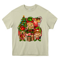 Mossy Christmas Elf Truck Heavy Core Tee - BundleAndBundleShop