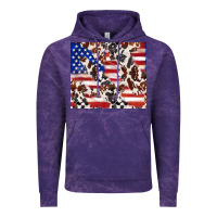 Cloud Purple cowhide amerikan flag Vintage Hoodie - TumblerDesignByShophia