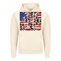 Vintage Artic cowhide amerikan flag Vintage Hoodie - TumblerDesignByShophia
