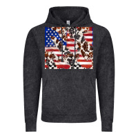 Vintage Black cowhide amerikan flag Vintage Hoodie - TumblerDesignByShophia