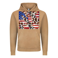 Vintage Camel cowhide amerikan flag Vintage Hoodie - TumblerDesignByShophia