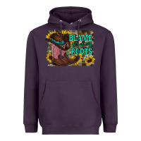 Plum blame all on my roots Heavyweight Hoodie - RacoonDesign