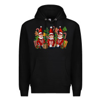 Black Christmas Elfs Premium Hoodie - FaDigitalArtStudio