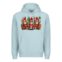 Blue Mist Christmas Elfs Premium Hoodie - FaDigitalArtStudio