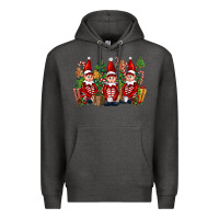 Charcoal Heather Christmas Elfs Premium Hoodie - FaDigitalArtStudio