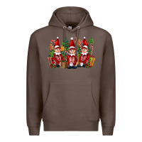 Coffee Christmas Elfs Premium Hoodie - FaDigitalArtStudio