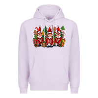 Lilac Christmas Elfs Premium Hoodie - FaDigitalArtStudio