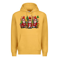 Mustard Christmas Elfs Premium Hoodie - FaDigitalArtStudio