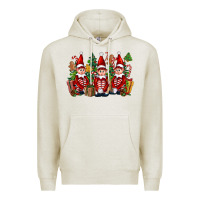 Oatmeal Heather Christmas Elfs Premium Hoodie - FaDigitalArtStudio