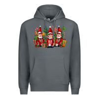 Rock Christmas Elfs Premium Hoodie - FaDigitalArtStudio