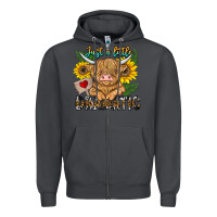 Smoke just a little dramatic Zipper Hoodie - CowhideDigitalArt