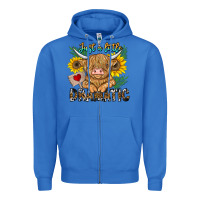 True Royal just a little dramatic Zipper Hoodie - CowhideDigitalArt