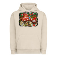 Pigment French Oak welcome ladybug gnome background Urban Hoodie - BarkalooDesign