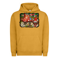 Pigment Peanut Butter welcome ladybug gnome background Urban Hoodie - BarkalooDesign