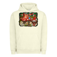 Pigment Pistachio welcome ladybug gnome background Urban Hoodie - BarkalooDesign