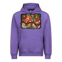 Tulip welcome ladybug gnome background Urban Hoodie - BarkalooDesign