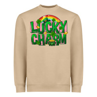 Mushroom St Patricks Lucky Charm Heavyweight Sweatshirt - FaDigitalArtStudio