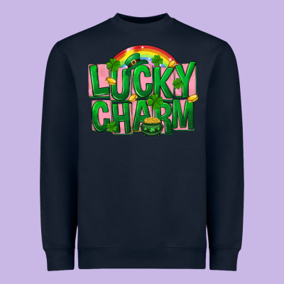 St Patricks Lucky Charm Heavyweight Sweatshirt Designed By Fadigitalartstudio