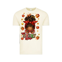 Vintage Arctic one merry mama christmas afro messy bun Vintage Tee - texasbilliewilder