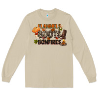 Mushroom flannels boots and bonfires Long Sleeve Tee - CowGirlArtShop