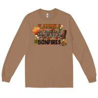 Toasted Coconut flannels boots and bonfires Long Sleeve Tee - CowGirlArtShop