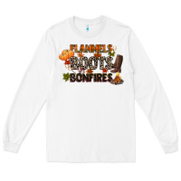 White flannels boots and bonfires Long Sleeve Tee - CowGirlArtShop