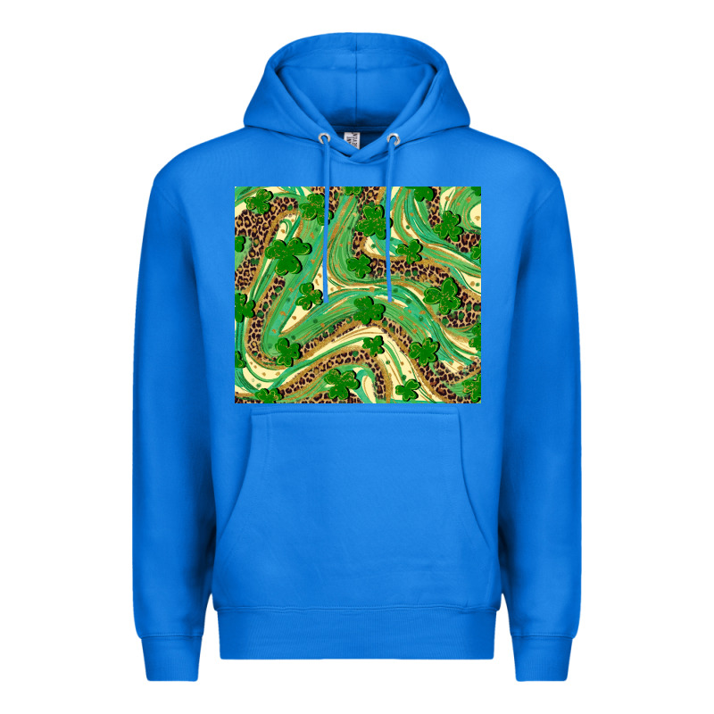 Shamrock Leopard Premium Hoodie by RanaPortraitStore | Teevron