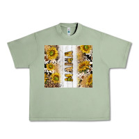 Oil Green western mother's day mama with cowhide and sunflowers tumbler tbs Urban Heavy Tee - TumblerDesignByShophia