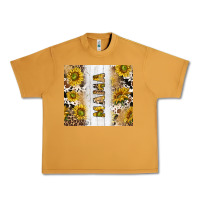 Peanut Butter western mother's day mama with cowhide and sunflowers tumbler tbs Urban Heavy Tee - TumblerDesignByShophia