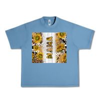 Pebble Blue western mother's day mama with cowhide and sunflowers tumbler tbs Urban Heavy Tee - TumblerDesignByShophia