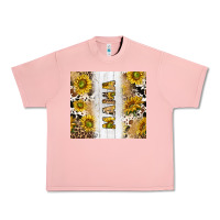 Salmon western mother's day mama with cowhide and sunflowers tumbler tbs Urban Heavy Tee - TumblerDesignByShophia