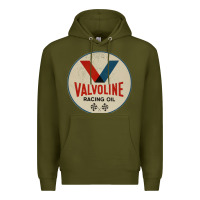 Army Green valvoline racing sign Premium Hoodie - lanVoArt