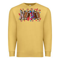 Antique Gold Xox Football Premium Sweatshirt - CowhideDigitalArt