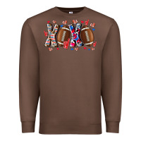 Chestnut Xox Football Premium Sweatshirt - CowhideDigitalArt