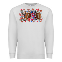 Dove Grey Xox Football Premium Sweatshirt - CowhideDigitalArt