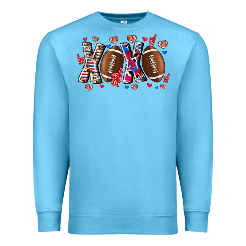 Xox Football Premium Sweatshirt by CowhideDigitalArt | Teevron