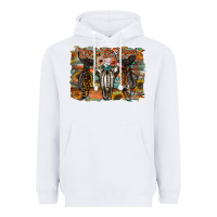 White cant be tamed Heavyweight Hoodie - RacoonDesign