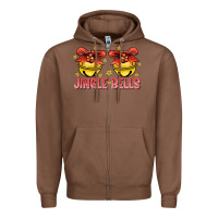 Chestnut Jingle Bells Zipper Hoodie - CowhideDigitalArt