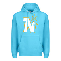 Ocean Blue vintage minnesota hockey   retro north stars Premium Hoodie - lanVoArt