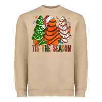 Mushroom Tis' The Season Basketball Christmas Cakes Heavyweight Sweatshirt - BundleAndBundleShop