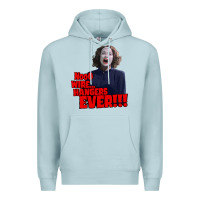 Blue Mist nooo wire hangers.. ever!!! vintage mommie dearest quote print Premium Hoodie - lanVoArt