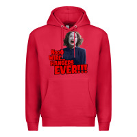 Cardinal nooo wire hangers.. ever!!! vintage mommie dearest quote print Premium Hoodie - lanVoArt