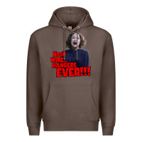 Coffee nooo wire hangers.. ever!!! vintage mommie dearest quote print Premium Hoodie - lanVoArt