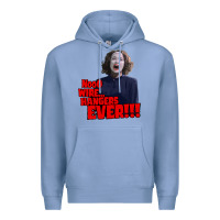 Colony Blue nooo wire hangers.. ever!!! vintage mommie dearest quote print Premium Hoodie - lanVoArt