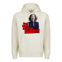 Oatmeal Heather nooo wire hangers.. ever!!! vintage mommie dearest quote print Premium Hoodie - lanVoArt