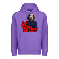 Purple nooo wire hangers.. ever!!! vintage mommie dearest quote print Premium Hoodie - lanVoArt