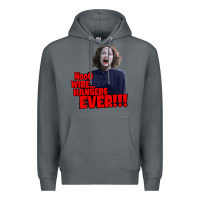 Rock nooo wire hangers.. ever!!! vintage mommie dearest quote print Premium Hoodie - lanVoArt