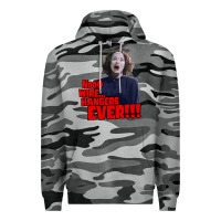 Slate Camo nooo wire hangers.. ever!!! vintage mommie dearest quote print Premium Hoodie - lanVoArt