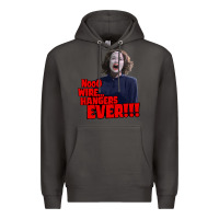 Smoke nooo wire hangers.. ever!!! vintage mommie dearest quote print Premium Hoodie - lanVoArt
