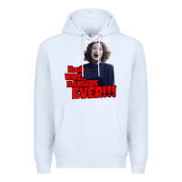 White nooo wire hangers.. ever!!! vintage mommie dearest quote print Premium Hoodie - lanVoArt